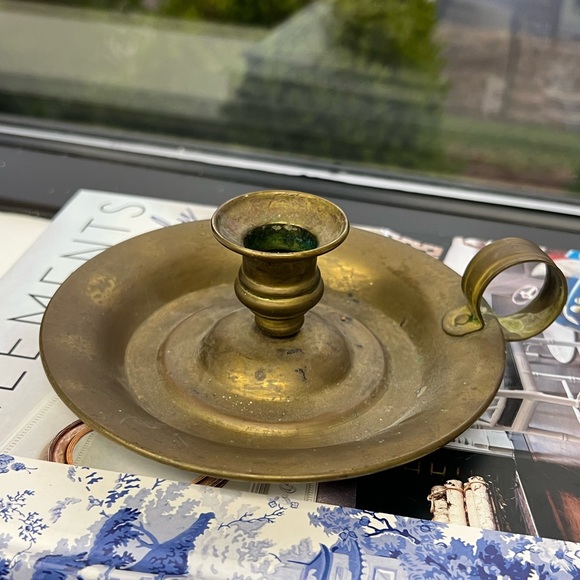 Other - Antique Brass Candle Stick